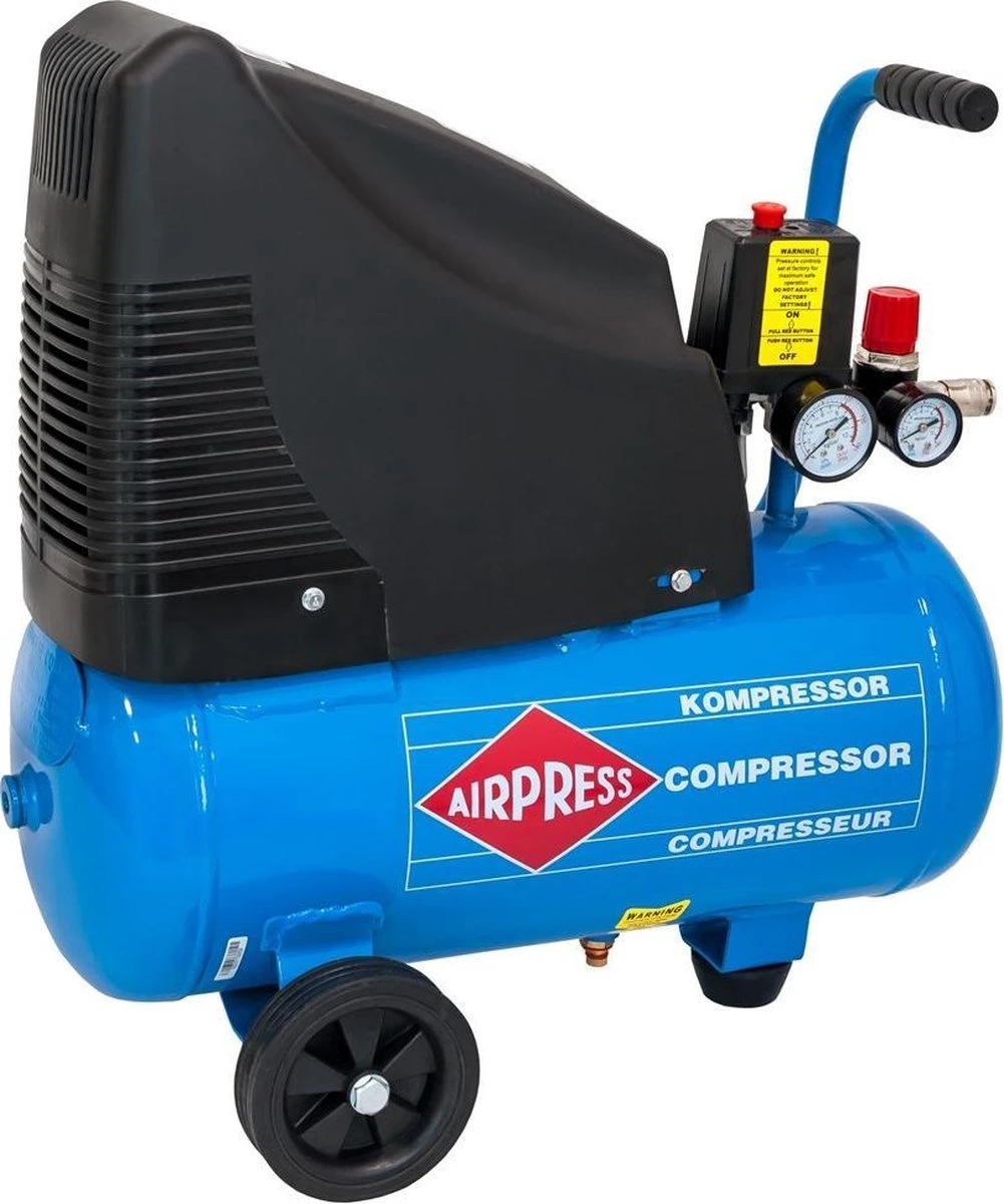 Airpress 36741-K1 - Olievrije Compressor HLO 215-25 8 Bar 1,5 Pk 172 L/min 24 L 3 Airpress 36741-K1 - Olievrije Compressor HLO 215-25 8 Bar 1,5 Pk 172 L/min 24 L