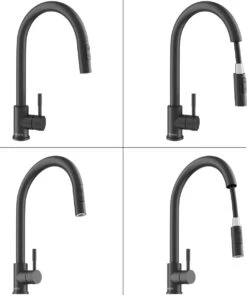 Keukenkraan Met Uittrekbare Uitloop - Handdouche - Uittrekbaar - Mengkraan - Zwart - RVS 16 Keukenkraan Met Uittrekbare Uitloop - Handdouche - Uittrekbaar - Mengkraan - Zwart - RVS -WerkPro Verkoopwinkel 1004x1200 5