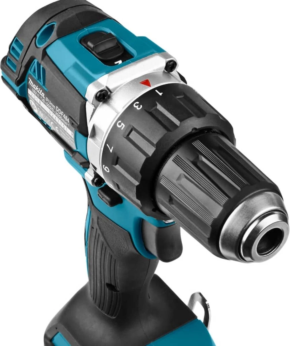 Makita DDF484Z 18v Boor-/schroefmachine Koolborstelloos - Losse Body (geleverd Zonder Accu En Lader) 11 Makita DDF484Z 18v Boor-/schroefmachine Koolborstelloos - Losse Body (geleverd Zonder Accu En Lader) - Afbeelding 9