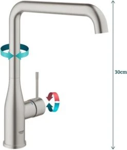 GROHE Essence New Keukenkraan - Hoge Uitloop - Draaibaar - RVS -WerkPro Verkoopwinkel 1010x1200 1