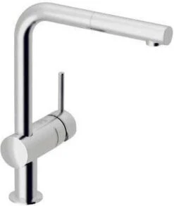 GROHE Minta Keukenkraan - L Uitloop - Uittrekbare Handdouche - RVS - 32168DC0 -WerkPro Verkoopwinkel 1013x1200 1
