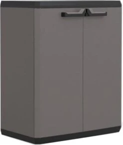 Keter Più Opbergkast - 1 Plank - 39x68x83cm - Donkergrijs/Zwart -WerkPro Verkoopwinkel 1019x1200 8