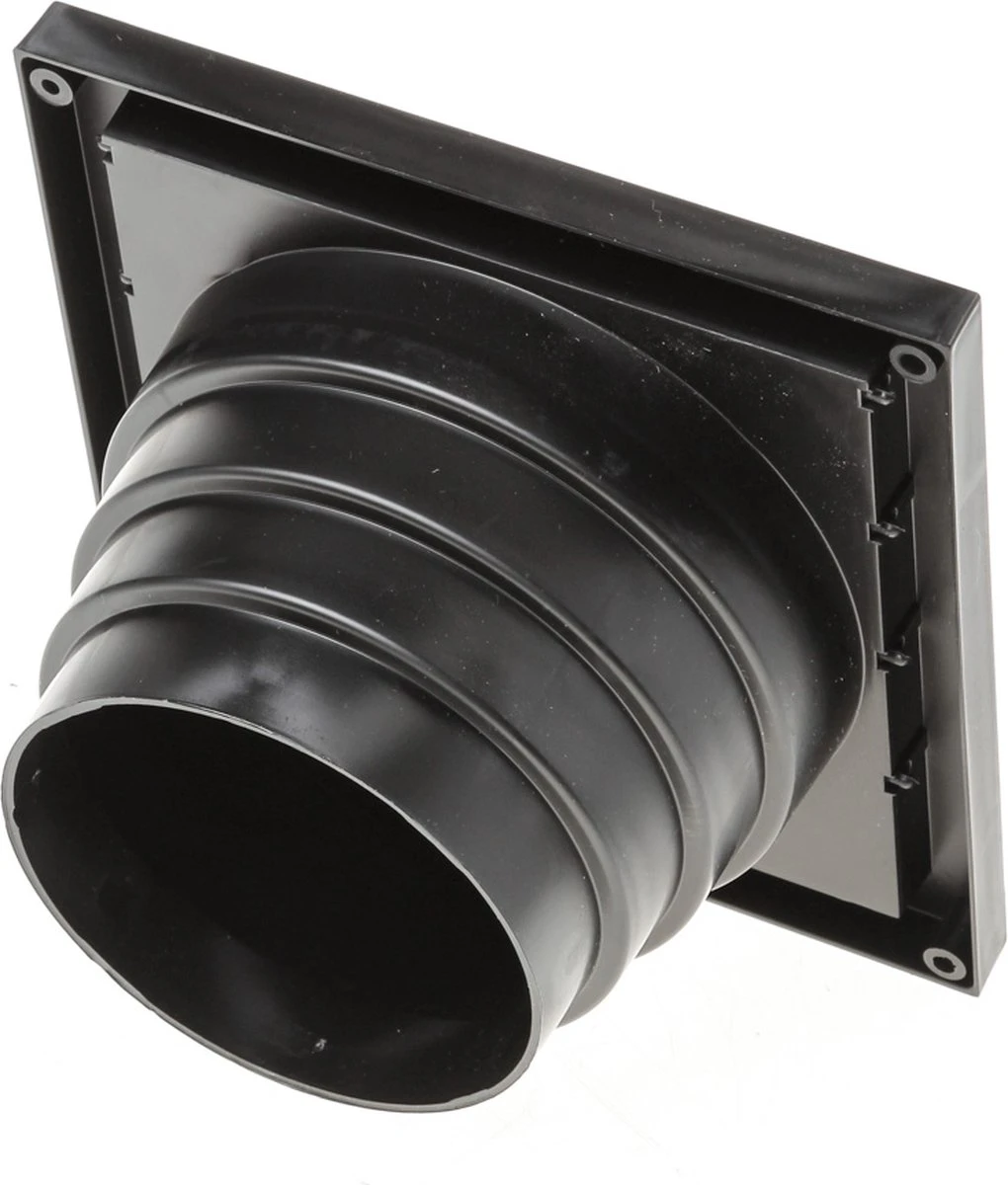 Luchtrooster Lamellen Zwart 165x165 5 Luchtrooster Lamellen Zwart 165x165 - Afbeelding 3