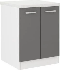 ULTRA Keukenonderstel L 60 Cm Inclusief Werkblad - Grijs