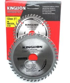 KINGLION Zaagblad - Zaagblad Hout - 125 X 22,23 Mm - Cirkelzaag - 40 Tanden - Hardmetalen - Incl. Reductiering 19,8mm -WerkPro Verkoopwinkel 1026x1200