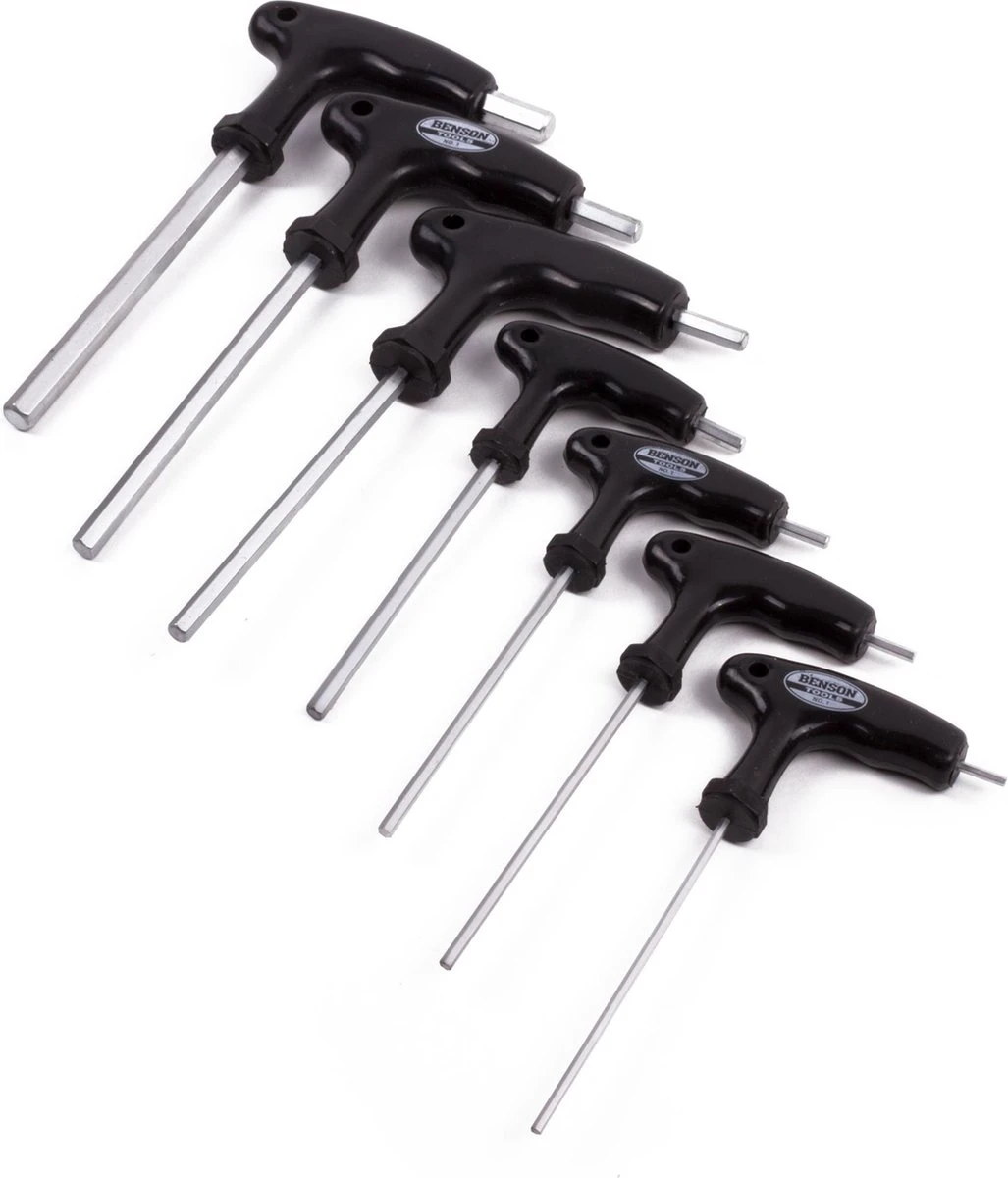 Benson Inbussleutelset - Inbus Met T-greep - 7 Delig 5 Benson Inbussleutelset - Inbus Met T-greep - 7 Delig - Afbeelding 3