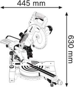 Bosch Professional GCM 800 SJ Afkortzaag - 1400 W - Ø 216 Mm 16 Bosch Professional GCM 800 SJ Afkortzaag - 1400 W - Ø 216 Mm -WerkPro Verkoopwinkel 1028x1200 3