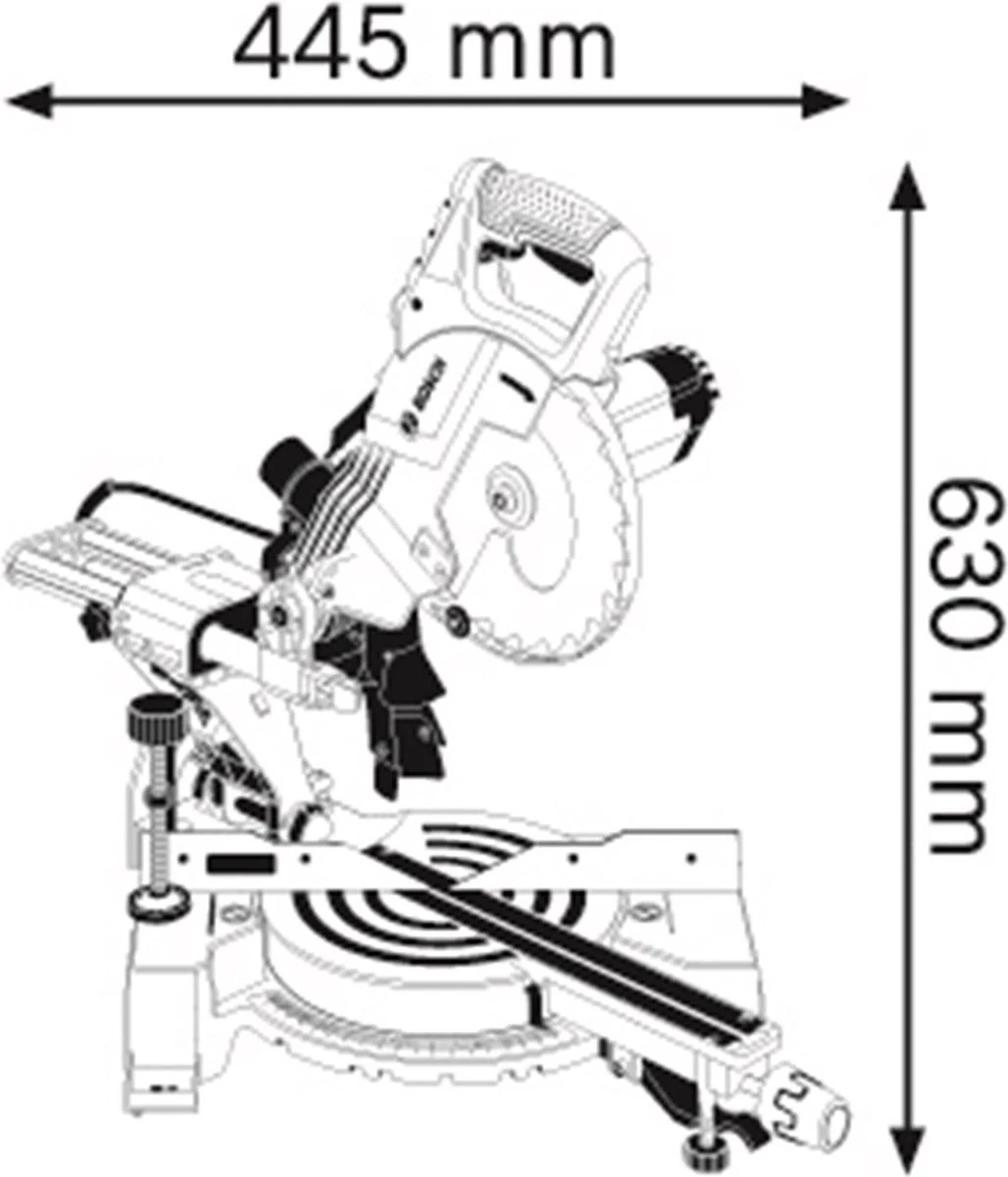 Bosch Professional GCM 800 SJ Afkortzaag - 1400 W - Ø 216 Mm 8 Bosch Professional GCM 800 SJ Afkortzaag - 1400 W - Ø 216 Mm - Afbeelding 6