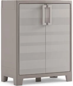 Keter Gulliver Lage Kast - 2 Planken - 80x44x100cm – Zand/Beige