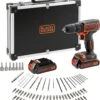 Black & Decker BLACK+DECKER BDCD18BAFC-QW Accuboormachine Kit - 18V - 80 Accessoires - Incl. 2 Accu's En Lader -WerkPro Verkoopwinkel 1032x1200