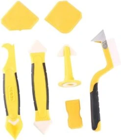 M-Iconic 5 In 1 Kit Schraper - Kitmes - Kitspatel - Kitstrijker - Kitschraper - Siliconen Verwijderaar - Kit Verwijderaar - Geel -WerkPro Verkoopwinkel 1037x1200 7