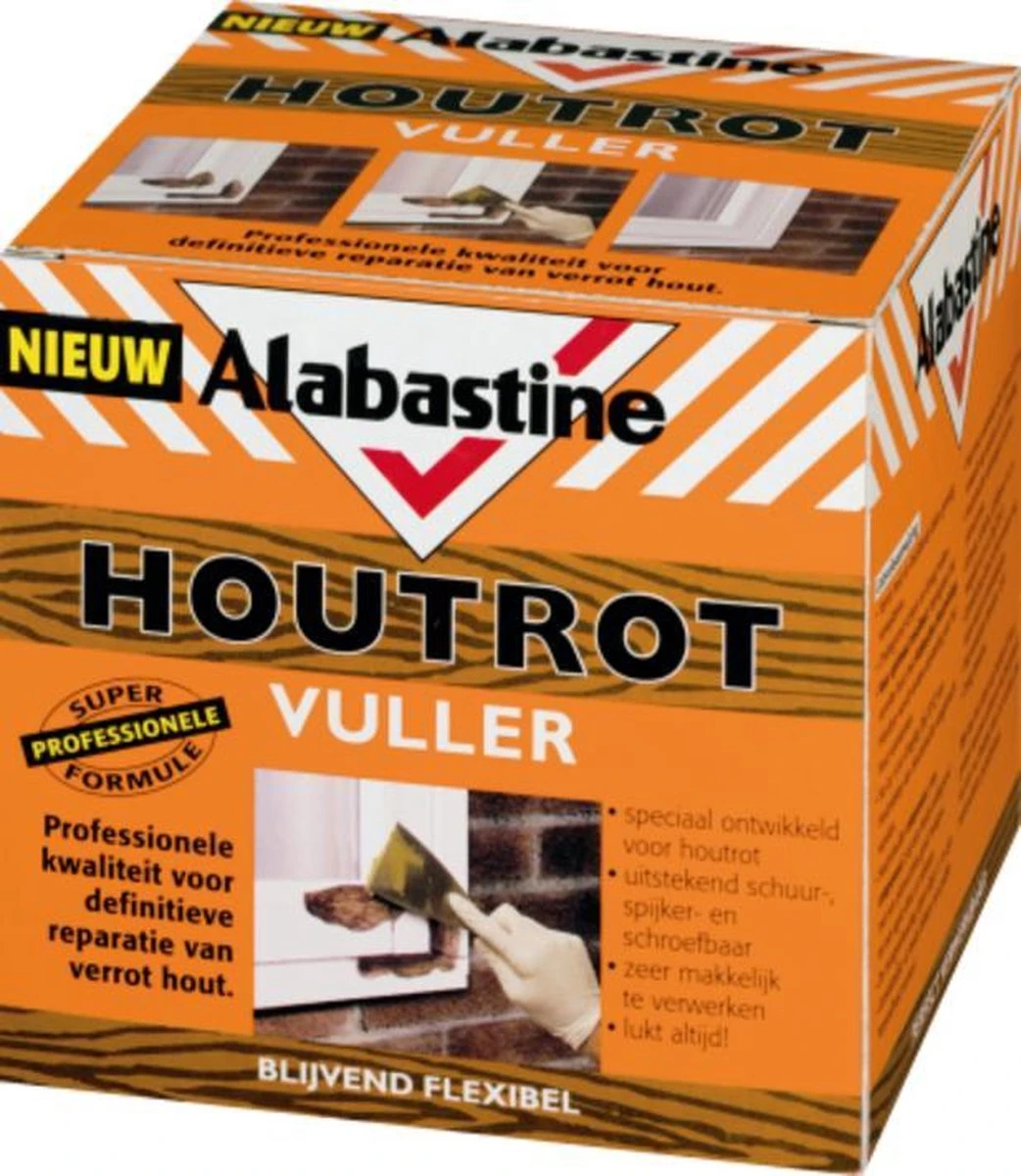 Alabastine Houtrotvuller - 1 Kg 6 Alabastine Houtrotvuller - 1 Kg - Afbeelding 4