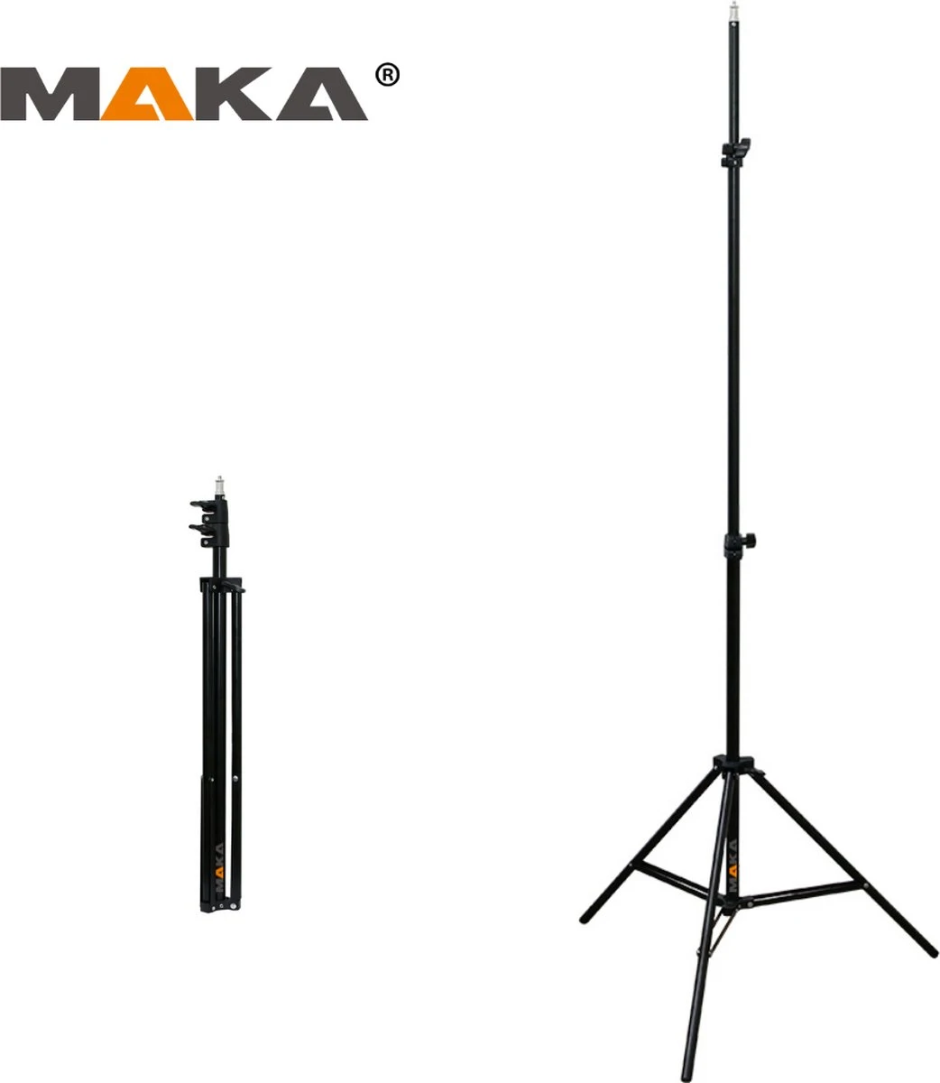 MAKA Tripod - 68 Tot 210 Cm - Voor Camera En Laser - Meetgereedschap Statief 6 MAKA Tripod - 68 Tot 210 Cm - Voor Camera En Laser - Meetgereedschap Statief - Afbeelding 4