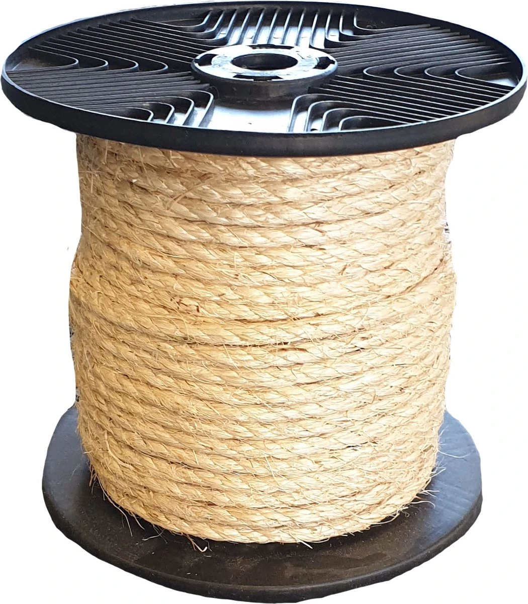 Sisaltouw - Sisal - Touw - 4mm X 50mtr - ( Voor O.a. Krabpalen ) 3 Sisaltouw - Sisal - Touw - 4mm X 50mtr - ( Voor O.a. Krabpalen )