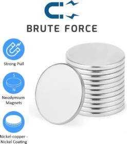 Brute Force Sterke Schijfmagneten - Ronde Magneten Whiteboard – N35 20mm X 2mm - 5 Stuks -WerkPro Verkoopwinkel 1053x1200 2