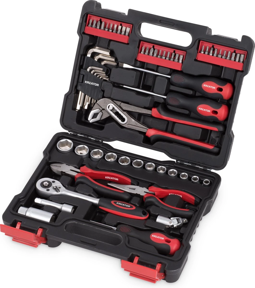 Kreator KRT951008 Gereedschapskoffer - 61 Delig - 31 X 25 X 9 Cm 3 Kreator KRT951008 Gereedschapskoffer - 61 Delig - 31 X 25 X 9 Cm