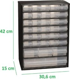 Raaco - Metalen Ladekast - 34 Laden - Incl. 10 Tussenschotten -WerkPro Verkoopwinkel 1063x1200 7