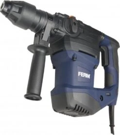 FERM Pneumatische Boorhamer - 1500W - Zijhandgreep - Instelbaar Toerental Tot 1500 Toeren Per Min. - Incl. 3 SDS-boren En 2 SDS Beitel -WerkPro Verkoopwinkel 1069x1200