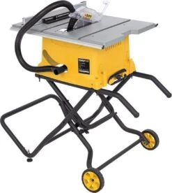 Powerplus POWX07598 Zaagtafel - Tafelzaagmachine Met Onderstel - 2000W - 250mm Zaagblad- Incl. 24 Tanden Cirkelzaag Blad Voor Hout, Parallelgeleider, Aansluiting Voor Stofzuiger - Stevig En Gebruiksvriendelijk -WerkPro Verkoopwinkel 1072x1200 2