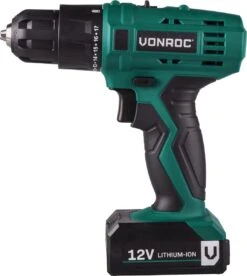 VONROC Accuboormachine – 12V Li-Ion – Incl. Aluminium Opbergkoffer, 46 Accessoires, 1x Accu & Lader -WerkPro Verkoopwinkel 1073x1200 1