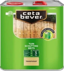CetaBever Tuin Schutting Beits - Transparant - 2,5 Liter