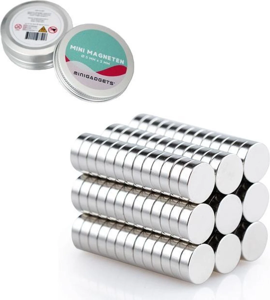 Super Sterke Magneten - 5 X 2 Mm (50-stuks) - Rond - Neodymium - Koelkast Magneten - Whiteboard Magneten - Klein - Ronde - 5x2mm 3 Super Sterke Magneten - 5 X 2 Mm (50-stuks) - Rond - Neodymium - Koelkast Magneten - Whiteboard Magneten - Klein - Ronde - 5x2mm