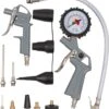 Powerplus POWAIR0023 Pneumatische Blaaspistool Set - 13 Delig - Max. Druk: 8bar - Incl. Luchtpistool, Bandenvulpistool Met Manometer En 11 Accessoires -WerkPro Verkoopwinkel 1086x1200