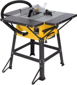 Powerplus POWX07595 Zaagtafel - Tafelzaagmachine Met Onderstel - 2000W - 250mm Zaagblad- Incl. 24 Tanden Cirkelzaag Blad Voor Hout, Parallelgeleider, Aansluiting Voor Stofzuiger - Stevig En Gebruiksvriendelijk -WerkPro Verkoopwinkel 1087x1200 2