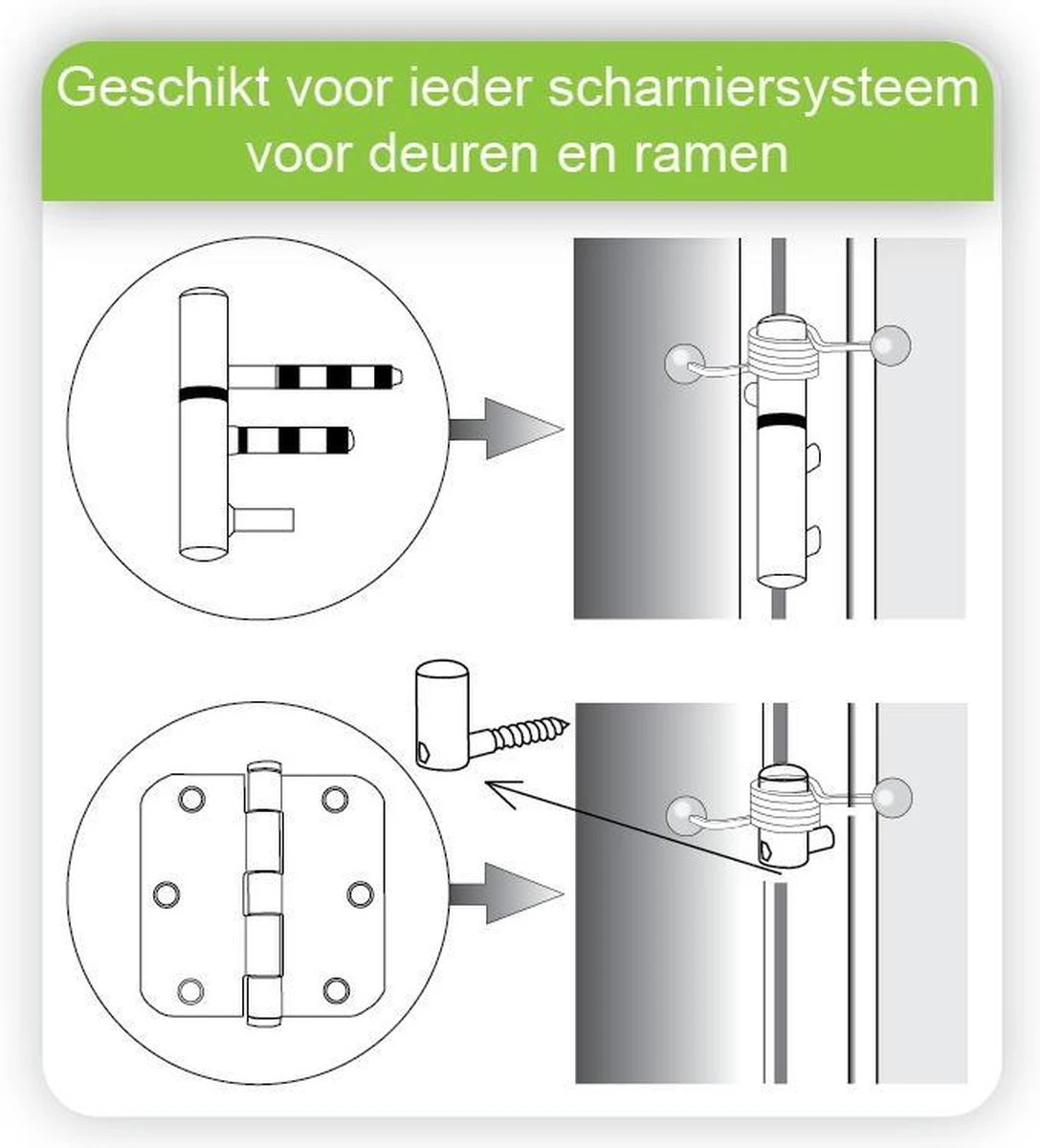 EcoSavers Set Van 3 Universele Deurdrangers | Universeel Toepasbare Deurveer Voor Alle Soorten Deur En Raam Systemen | Set Van 3 Deurveren 8 EcoSavers Set Van 3 Universele Deurdrangers | Universeel Toepasbare Deurveer Voor Alle Soorten Deur En Raam Systemen | Set Van 3 Deurveren - Afbeelding 6