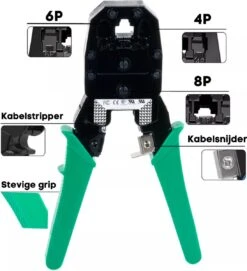 Merkloos Krimptang Voor Netwerk Kabels - RJ11, RJ12 En RJ45 Connetoren -WerkPro Verkoopwinkel 1095x1200 12