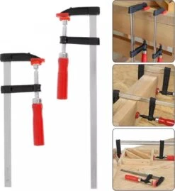 Merkloos GoldTools Schroef-lijmklem - 2 Stuks - Lijmklem - Lijmtang - F-spanklem Lijmklem - F-klem - Rood - 50x300mm -WerkPro Verkoopwinkel 1102x1200 7