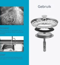 Korfplug Voor De Keuken 82 Mm - Afvoerplug - Afvoerstop - Universeel - Spoelbak Zeef - Ontstopper - Zeef - Gootsteen Plug - 1 Stuk - RVS -WerkPro Verkoopwinkel 1103x1200 3