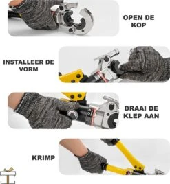 Happyment Tangensets 16-32mm - Krimptang - Hydraulische Perstang - Adereindhulzen - Hydraulisch -WerkPro Verkoopwinkel 1104x1200 4