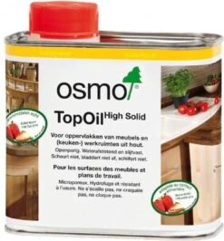 Osmo TopOil 3058 Kleurloos Mat 0.5 Liter | Meubel Olie Voor Hout | Werkbladolie | Tafel - Snijplank - Werkbladen | Houtolie - Meubelolie