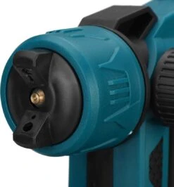 Merkloos MUSTOOL Verfspuit - Verfpistool - Verfspuiten - 1300W - 800ml - 1000ml/min - Met 3 Spuitkoppen - Voor Thuis Buiten Binnen - Voor Makita 18V Accu - Blauw Wit -WerkPro Verkoopwinkel 1114x1200 6