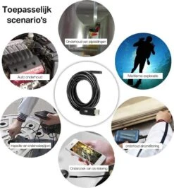Endoscoop - Inspectiecamera USB - Inspectiegereedschap - 7mm Kop - Flexibele HD - 5M Cabel - Waterproof - 6 LED Verlichting - Voor Android -WerkPro Verkoopwinkel 1115x1200 11