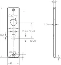 Starx Deurklink Zwart – Deurbeslag – Deurschild Met Toiletsluiting (WC57–5) – Deurklink Blok -WerkPro Verkoopwinkel 1123x1200 3