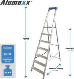 Alumexx Huishoudtrap 7 Treeds 8 Alumexx Huishoudtrap 7 Treeds -WerkPro Verkoopwinkel 1134x1200 13