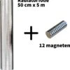 Radiatorfolie Inclusief 12 Sterke Magneten - 500cm × 50cm - Isolatie Achter Radiator - Verlaag Je Gasverbruik - Makkelijk En Snelle Bevestiging - Dubbele Isolatie 2mm Dik - 50cm × 5m - 2.5m² -WerkPro Verkoopwinkel 1135x1200 10