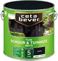 CetaBever Schuur & Tuinhuis Beits - Zijdeglans - Zwart - 2,5 Liter -WerkPro Verkoopwinkel 1135x1200 12
