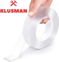Premium Nano Tape - Herbruikbaar - Dubbelzijdig - Super Sterk - Gekko Tape - 1 Meter - Nano Tape - Simpel In Gebruik - Magic Tape - Nano Tape - Plakken Zonder Gaten - Wasbaar - Nano Tape - Nog Sterker