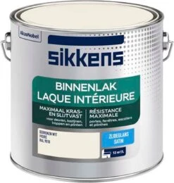 Sikkens Binnenlak - Zijdeglans - Ral 9010 - 2.5L