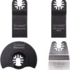 VONROC Accessoireset Voor Oscillerende Multitools – 4 Stuks; Hout, Metaal, Gipskarton & Kunststof -WerkPro Verkoopwinkel 1139x1200