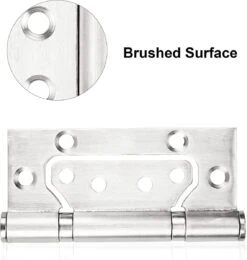 Gemakkelijk Te Plaatsen Deurscharnieren - Plaatsen Zonder Frezen Of Beitelwerk - Set Van 3 - Louvrescharnieren - Zware Uitvoering - Inclusief Schroeven - 100 X 40 MM - RVS -WerkPro Verkoopwinkel 1139x1200 11