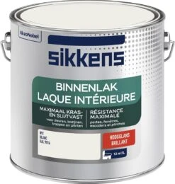Sikkens Binnenlak Hoogglans RAL 9016 - 2,5L