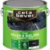 CetaBever Tuin Palen & Bielzen Beits - Mat - Zwarte - 2,5 Liter