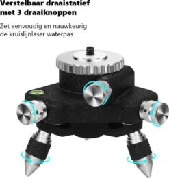 Hilda Zelfnivellerende Kruislijnlaser Met 12 Lijnen - Inclusief Muurbeugel En 360 Graden Statief - Groene Lasers - Waterproof - Laserwaterpas - Met Opbergkoffer -WerkPro Verkoopwinkel 1140x1200 9