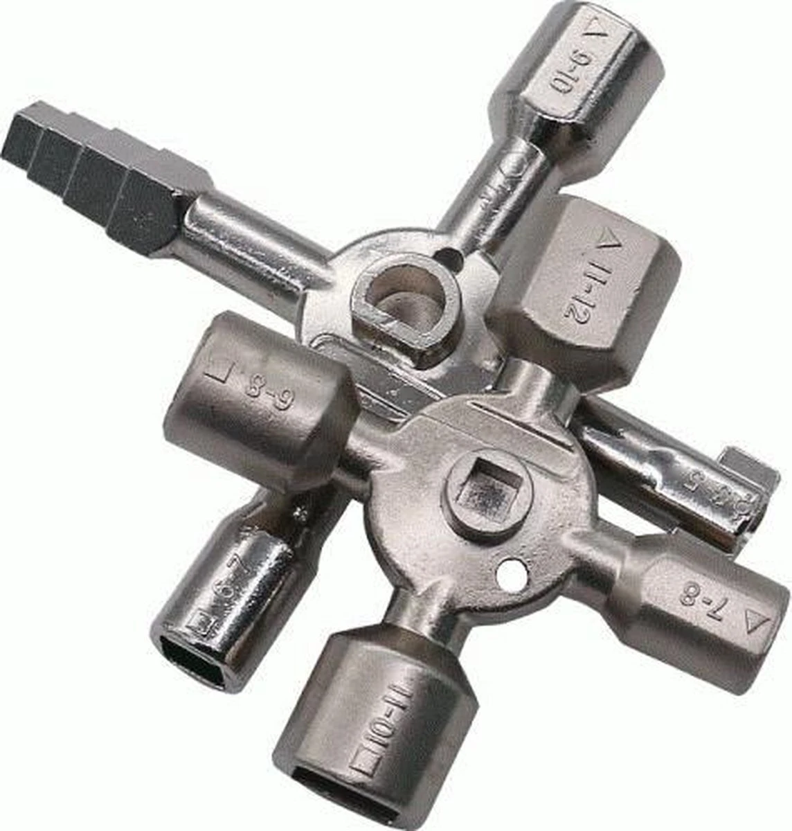 22 Delige Universele Multi Vierkant / Driehoek Sleutel 3 22 Delige Universele Multi Vierkant / Driehoek Sleutel