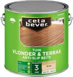 CetaBever Tuin Vlonder & Terras Beits - Anti Slip - Blank - 2,5 Liter