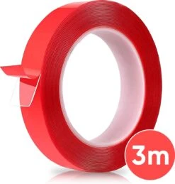 Ribaflex®- Dubbelzijdig Tape - Montagetape - Extra Sterk - Herbruikbaar - Rood - Transparant - 3m X 15mm -WerkPro Verkoopwinkel 1146x1200 6